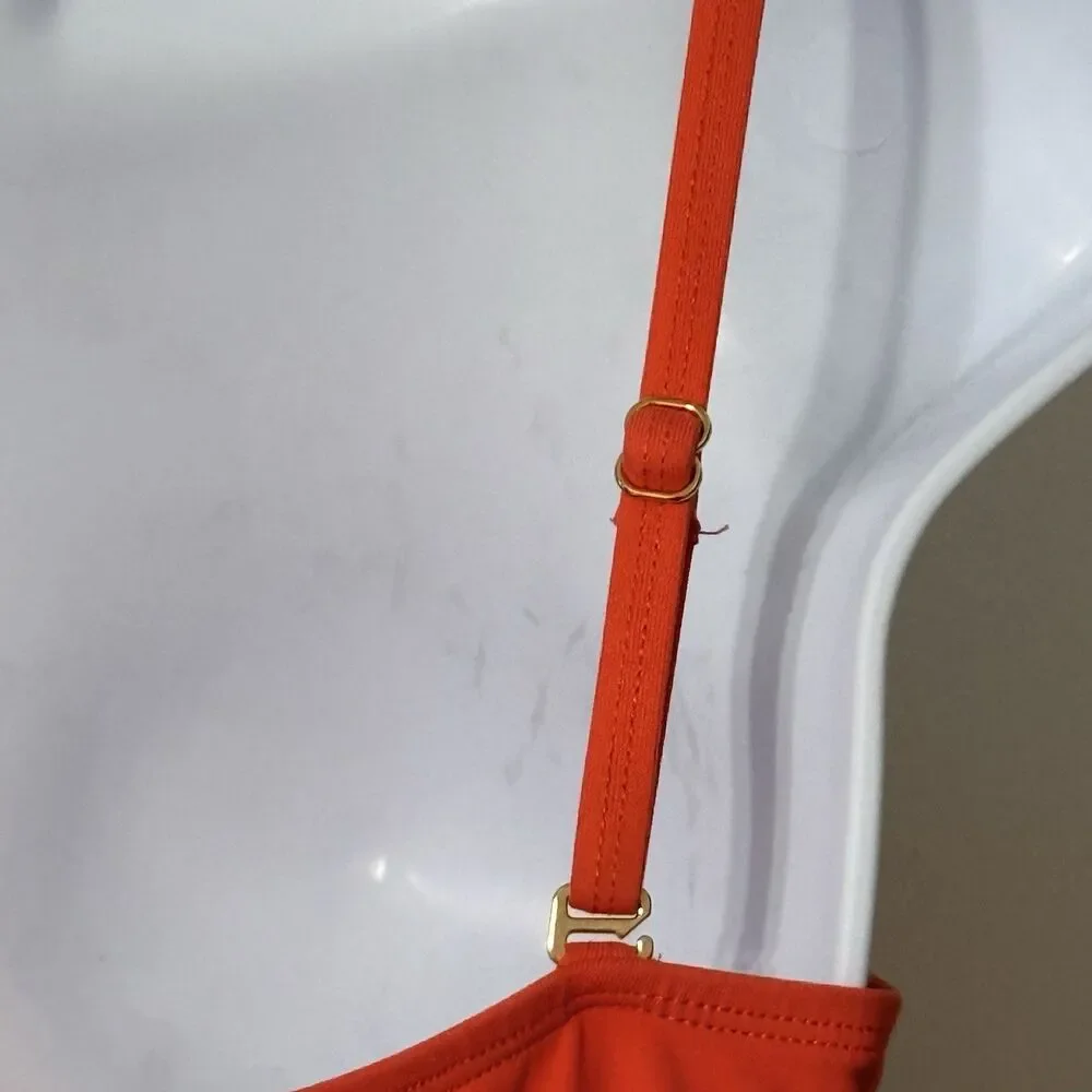 A.N.A. Shirred Side One Piece Swimsuit |  Size 8 | Color Coral